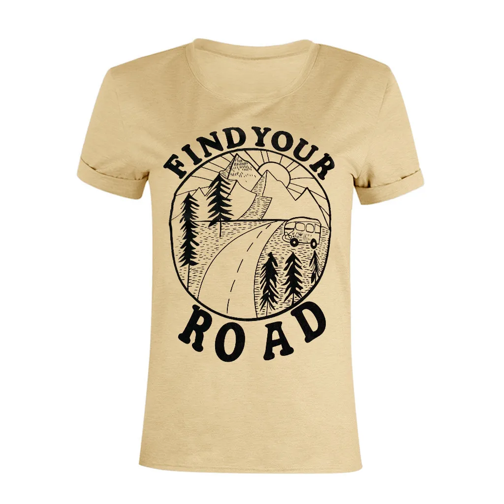 

Кроп-Топ женский с коротким рукавом и круглым вырезом