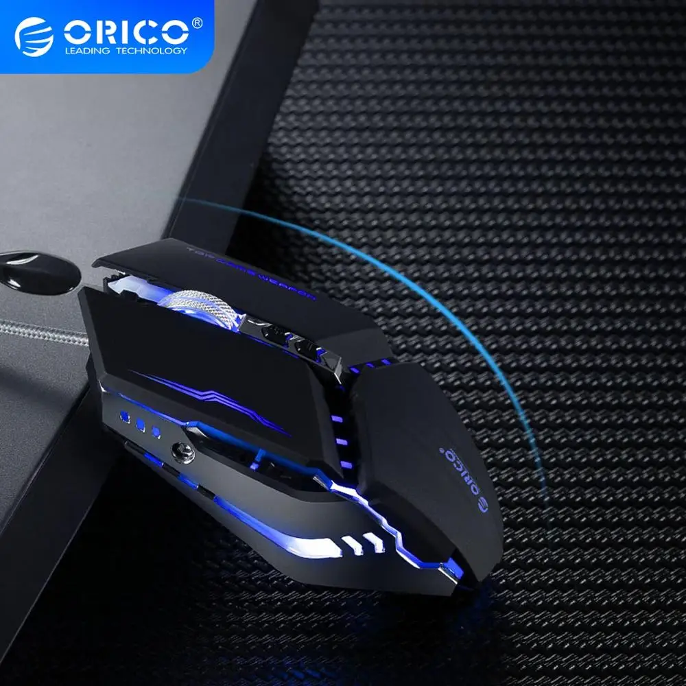 Проводная игровая мышь ORICO 7 регулируемых кнопок 3200 DPI оптический светодиодный USB