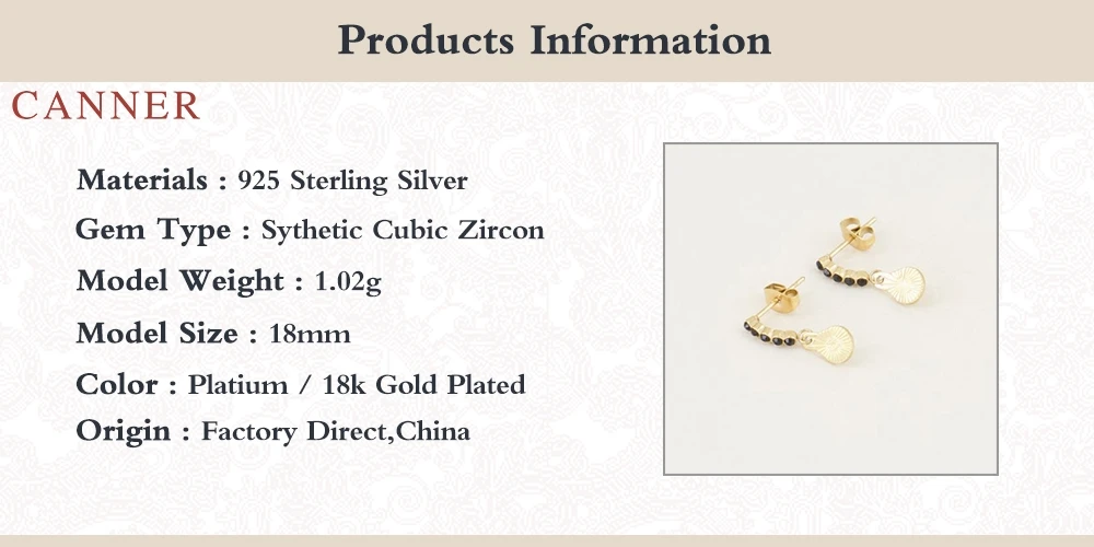 Женские серьги-гвоздики из серебра 925 пробы с черными бриллиантами | Украшения и