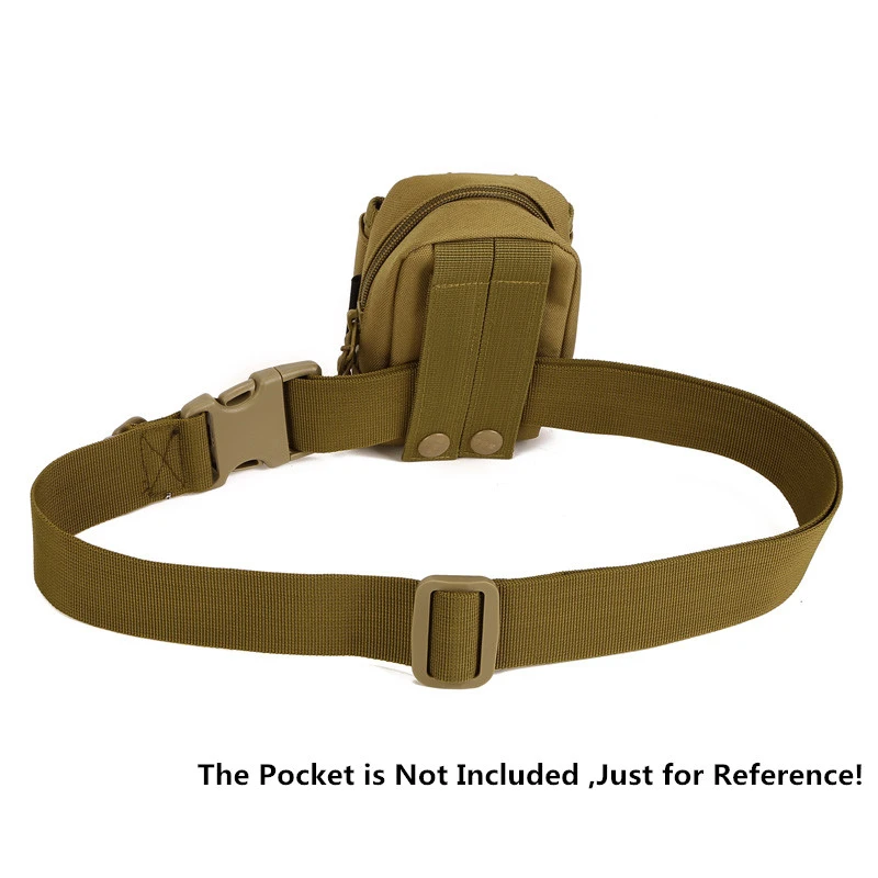 XC USHIO Men Adjustable Tactical Belt Buckle Bag Waistband Military Survival Rescue Sport for Attach Pockets Pouch | Спорт и