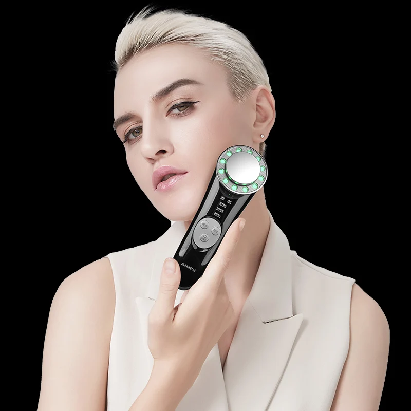 Уход за кожей лампа EMS Терапия Электропорация RF Радио частота лице светодиодный