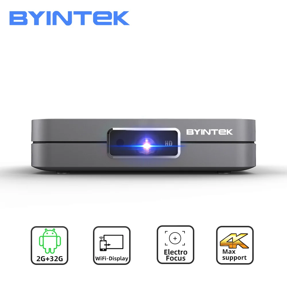 BYINTEK UFO U20 Full HD 1080P портативный Android смарт беспроводной игровой Wifi 3D Мини