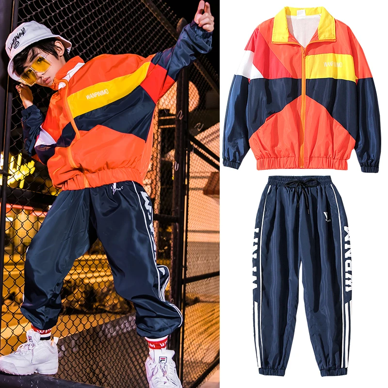 Танцевальные костюмы в стиле хип хоп для мальчиков джазовая одежда Детский костюм уличных танцев