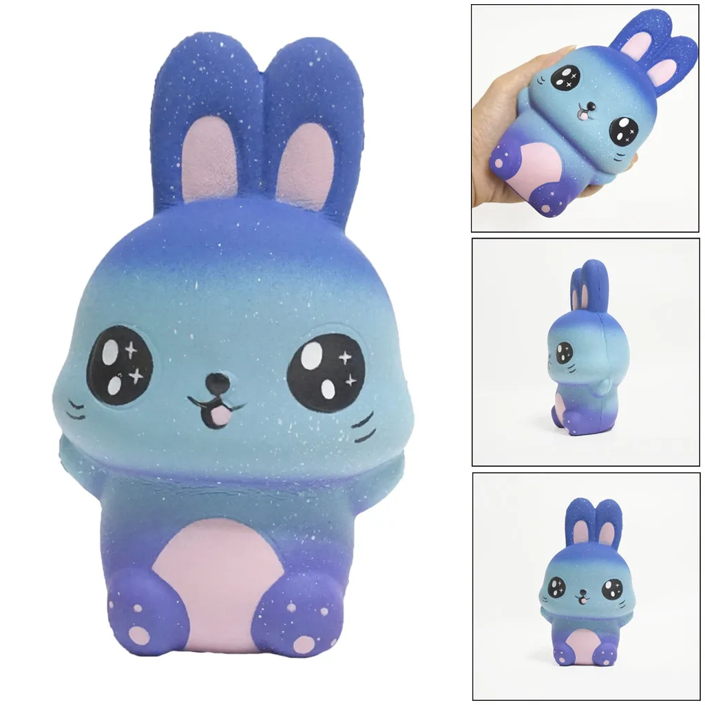 

Decompression Toys Starry Cute Rabbit Scented Slow Rising Collection Squeeze Stress Reliever Toy Pinch Kneading Fun Kids Gift 5*