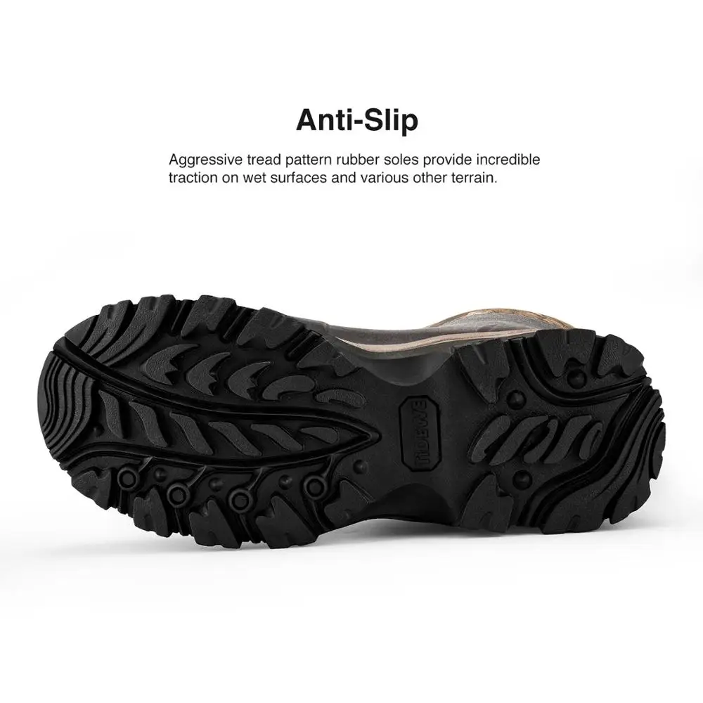 TideWe охотничьи ботинки с изоляцией 400 г водонепроницаемые прочные 40 см высотой 6 мм