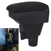 fo kia picanto armrest box universal car center console modification accessories double raised with usb