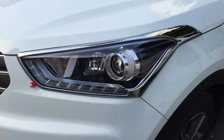 Накладка на фары для Hyundai Creta ix25 хромированная накладка автомобиль из