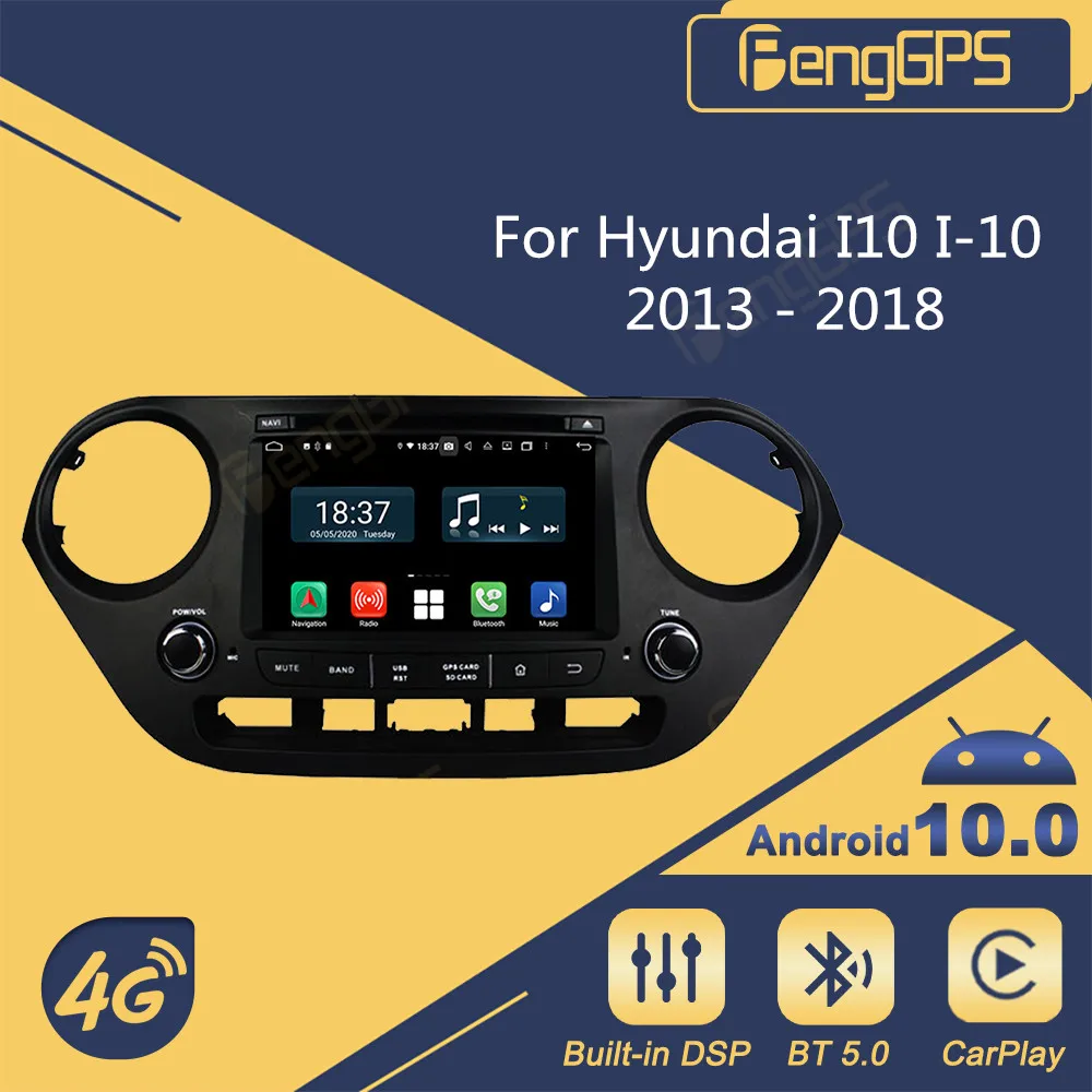 

Car Stereo 2 Din Android Autoradio For Hyundai I10 I-10 2013 - 2018 Radio Receiver GPS Navigator Multimedia DVD Player Head Unit
