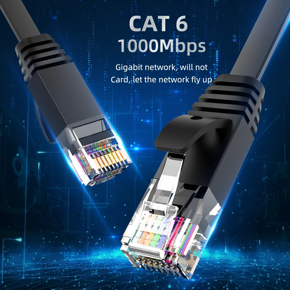 Llano Cat6 Ethernet-кабель RJ 45 Lan-кабель UTP CAT сетевой Utp-кабель 1 м/3 м/5 м/8 м Соединительный