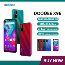 DOOGEE X96 Cellphones 2GB RAM 32GB ROM 13MP Quad Camera Smartphones 5400mAh Android 11 Octa Core Celular Mobile Phone