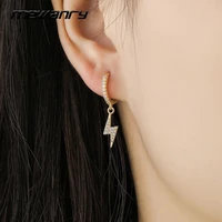 mewanry prevent allergy 925 sterling silver little lightning earrings fashion sparkling bride jewelry birthday gift for women