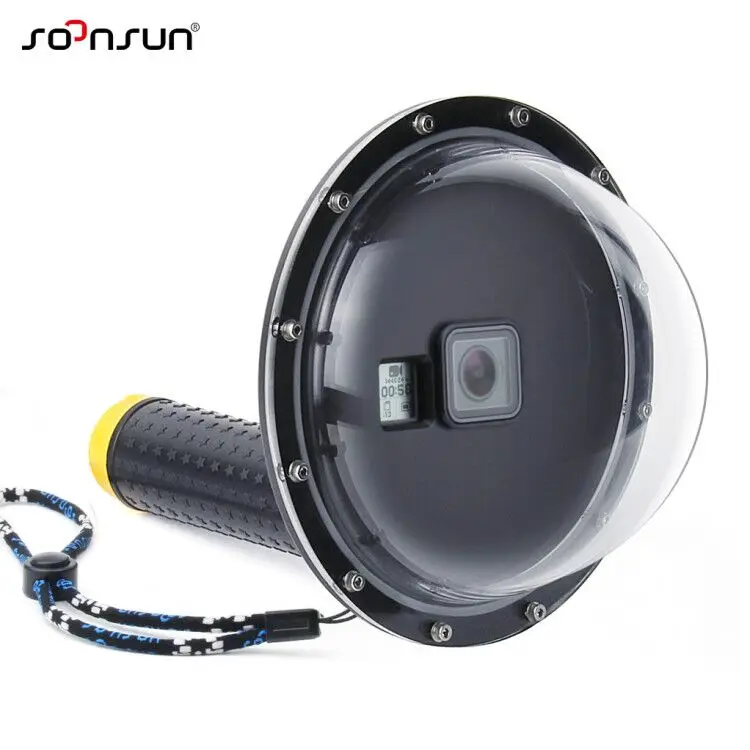 Чехол SOONSUN для GoPro Hero 5 6 7 Black Go Pro Hero7 водонепроницаемый чехол объектива дайвинга с