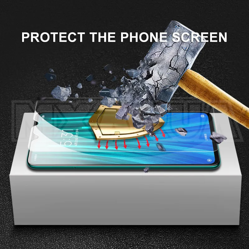 9d protective glass for xiaomi redmi note 8t 8 7 6 pro tempered screen protector redmi 8 8a 7 7a 6 6a k20 k30 safety glass film free global shipping