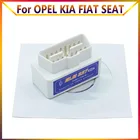 Мини ELM327 Bluetooth V2.1 OBD2 протокол автомобильный диагностический инструмент крутящим моментом Android сканер штрих-кодов для OPEL для KIA и FIAT сиденье