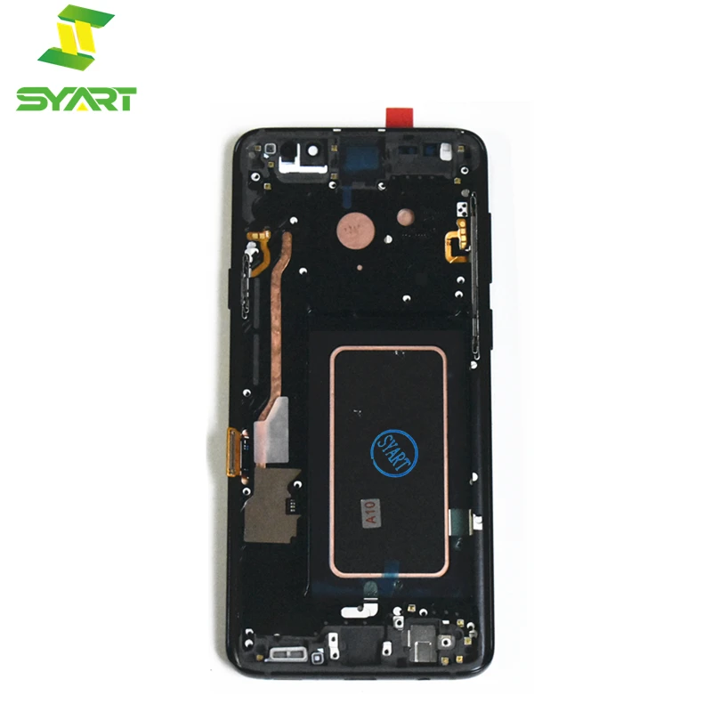 Pantalla LCD AMOLED para Samsung Galaxy S9 Plus, sin puntos muertos, color negro, con Marco, G965, G965F-1