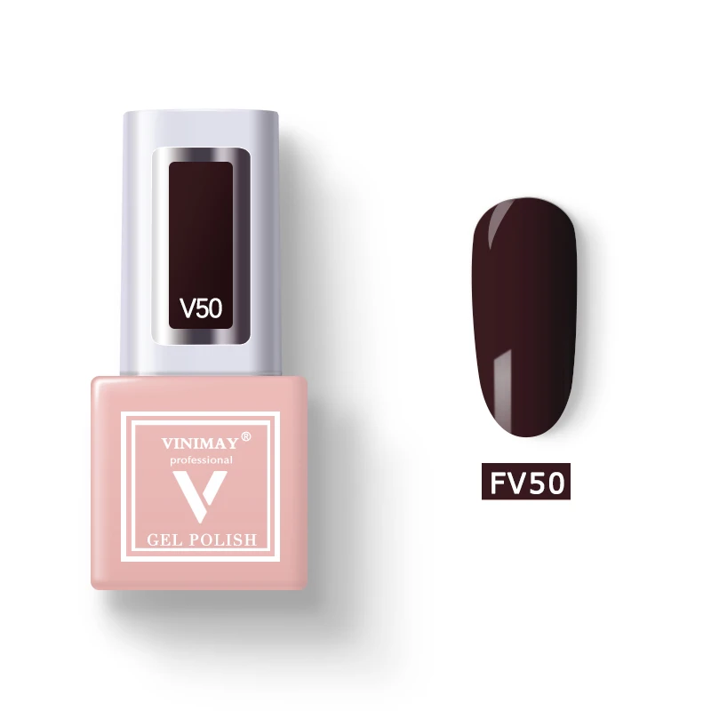 FV50 VINIMAY 60 Цветной Гель-лак для ногтей vernis полуперманентный УФ-гель лак-праймер впитывающий Гель-лак для ногтей Полировочный Гель для маникюра - Цвет: FV50