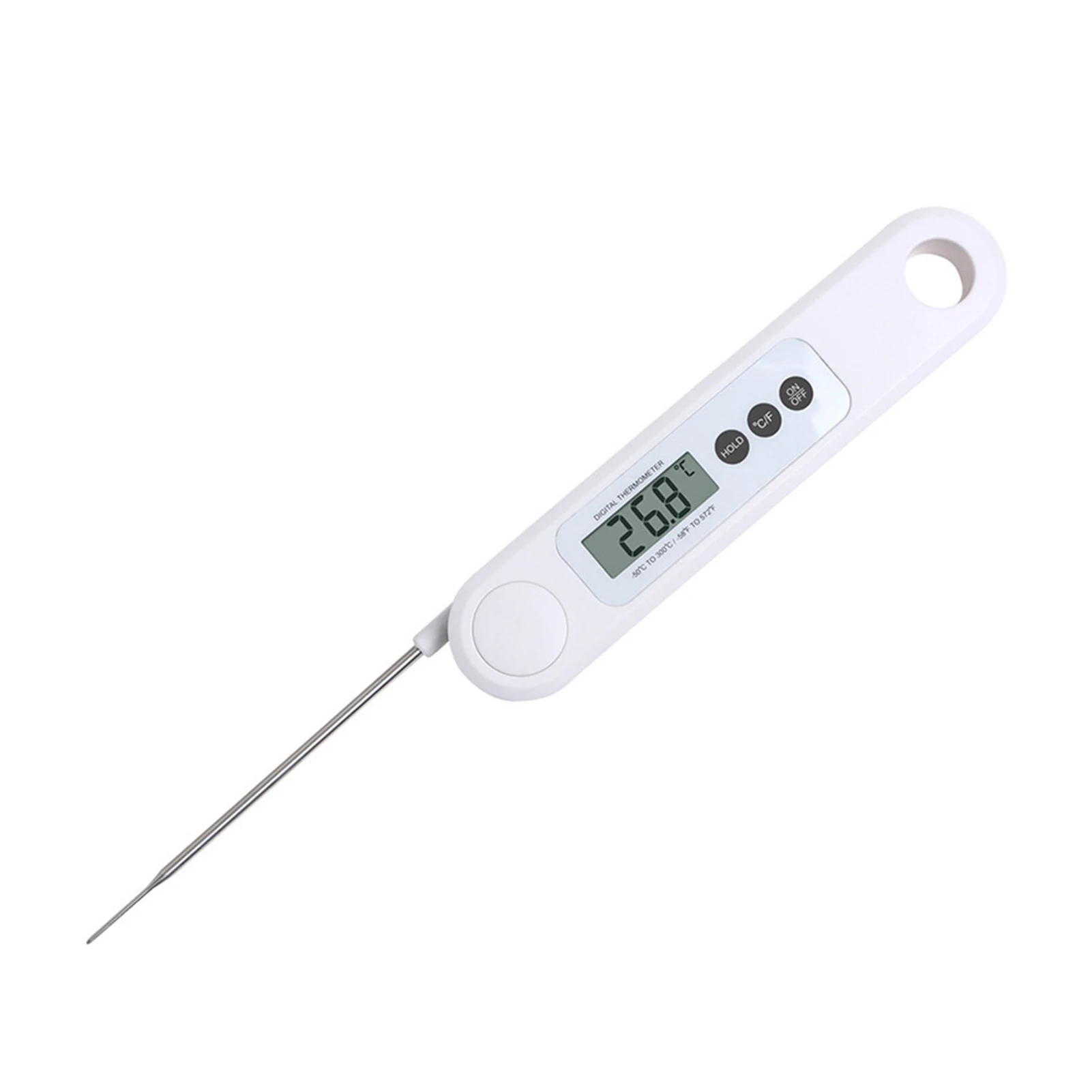 

High-precision Folding Probe Type Food Thermometer Oil Temperature Water Temperature Test Barbecue Kitchen Baking Thermometer