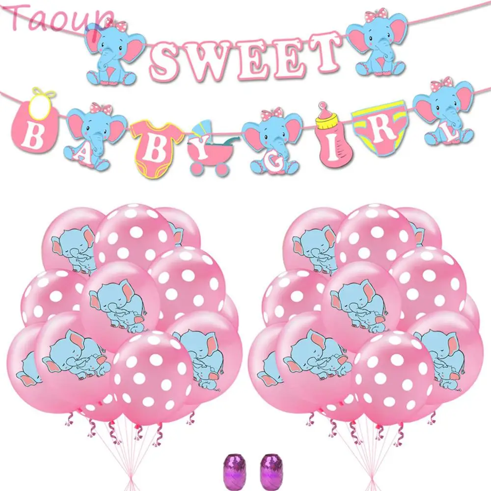 Сине розовый слон Taoup возлюбленные шары украшение для вечеринки в честь Дня