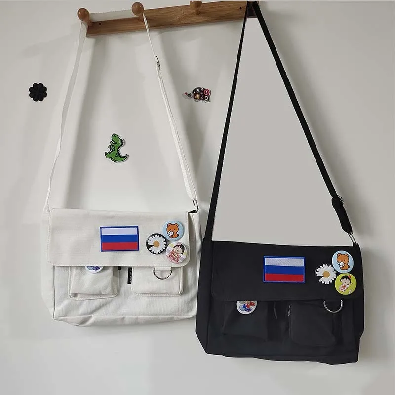 

Women Canvas Crossbody Bags Japan France Russia Spain National Flag Shoulder Bag Female Casual Notebook Bag Messenger Bags