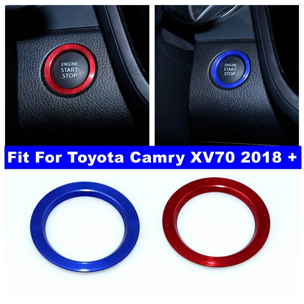 

Engine Start Stop Ring Keyless Start System Button Decoration Cover Trim Fit For Toyota Camry XV70 2018 - 2023 Car Accessories