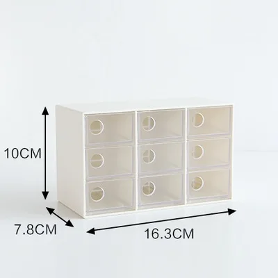 3 390g 3 слоя Творческий мульти сетки ящика Тип Коробка для хранения маленький офис ювелирные изделия разное настольные отделочные коробки пластиковый контейнер - Цвет: 3 390g