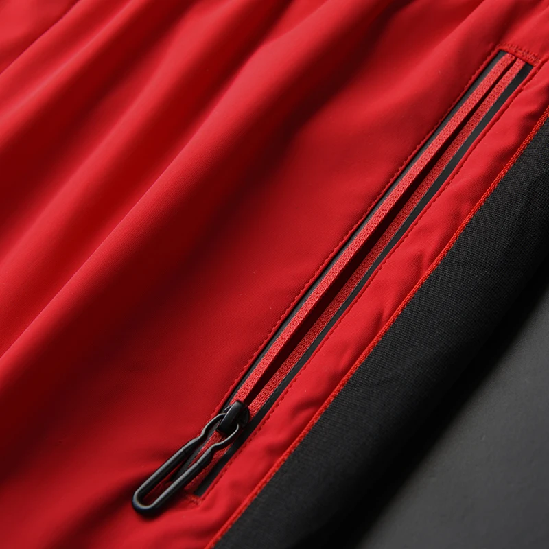 Брюки Minglu мужские с эластичной талией спортивные штаны контрастных цветов