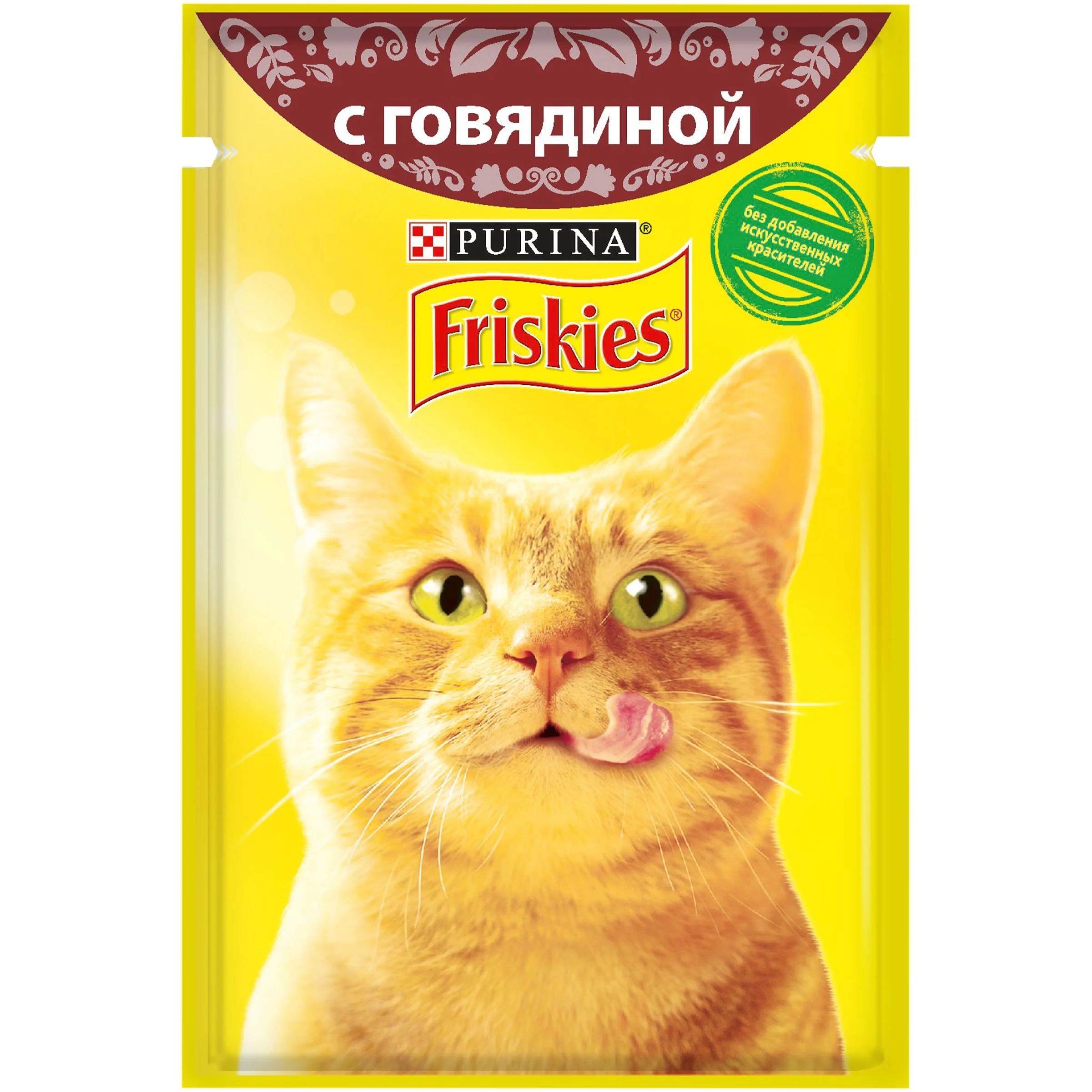 Набор влажный корм для кошек Friskies с говядиной в подливе Пауч 85 г x 24 шт.|Кошачий