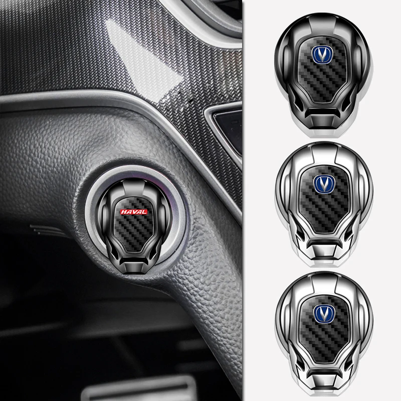 

1pcs Car One-click Start Button Cover Sticker Decoration for Changan Cx70 Cs15 Cs35 Plus Cs55 Cs35 Hunter Alsvin Car Accessories