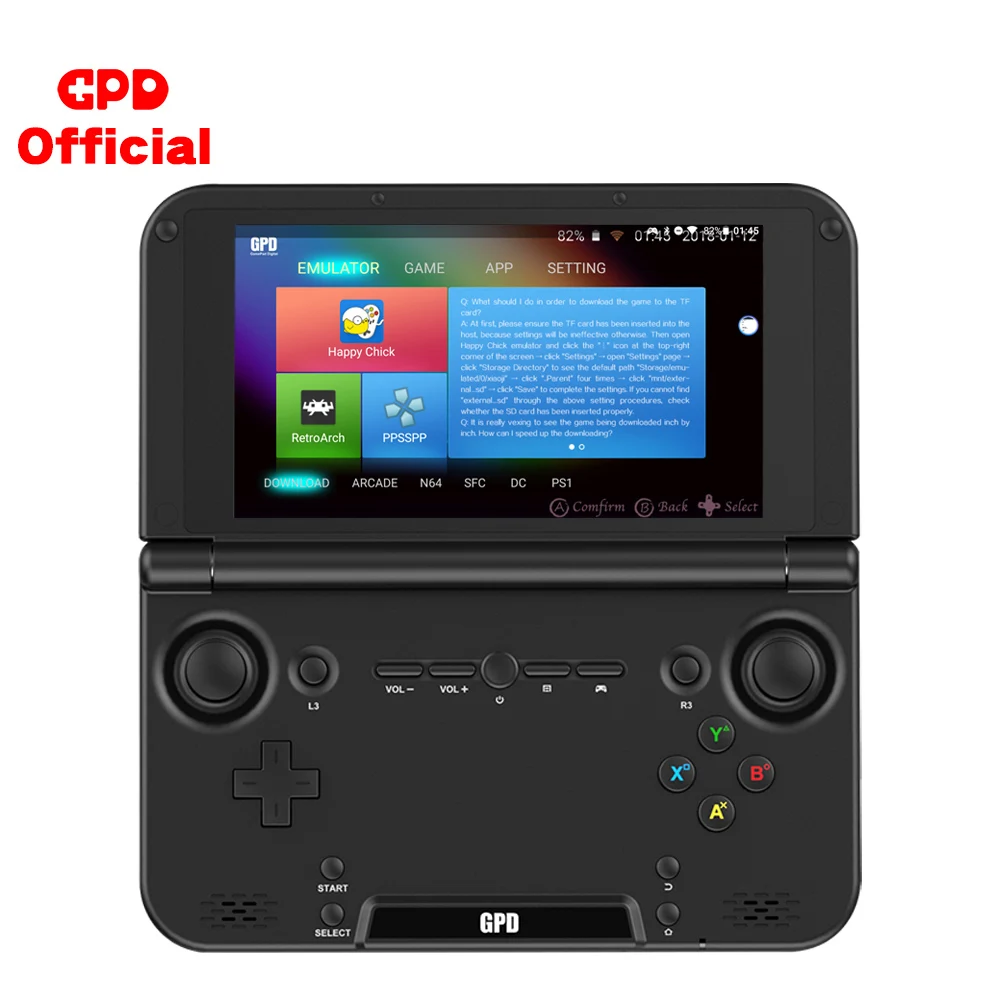 Портативный игровой плеер портативная Ретро игровая консоль GPD XD Plus эмулятор PS1 N64