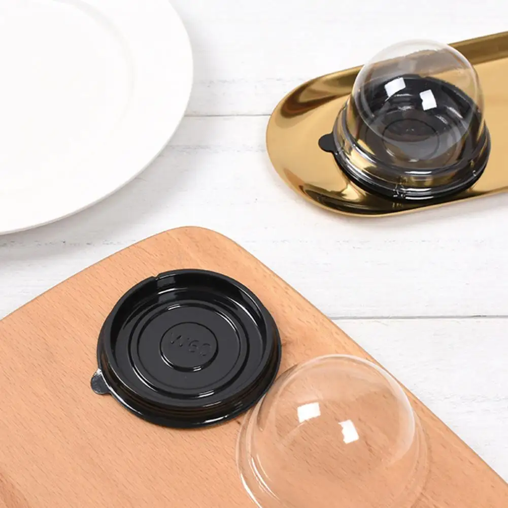 Круглый пластиковый контейнер для кексов 50 шт. | Дом и сад