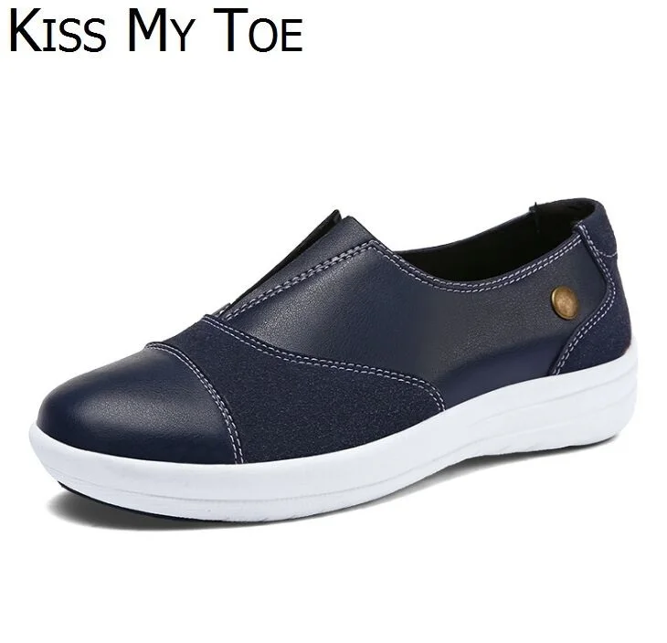 2019 модные повседневные лоферы из искусственной кожи сезон весна женские