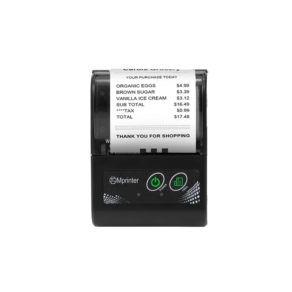 MHT-P10 Thermal Receipt Printer 48mm Mini USB + Bluetooth Phone Control for Android IOS Printing Machine EU Plug | Компьютеры и офис