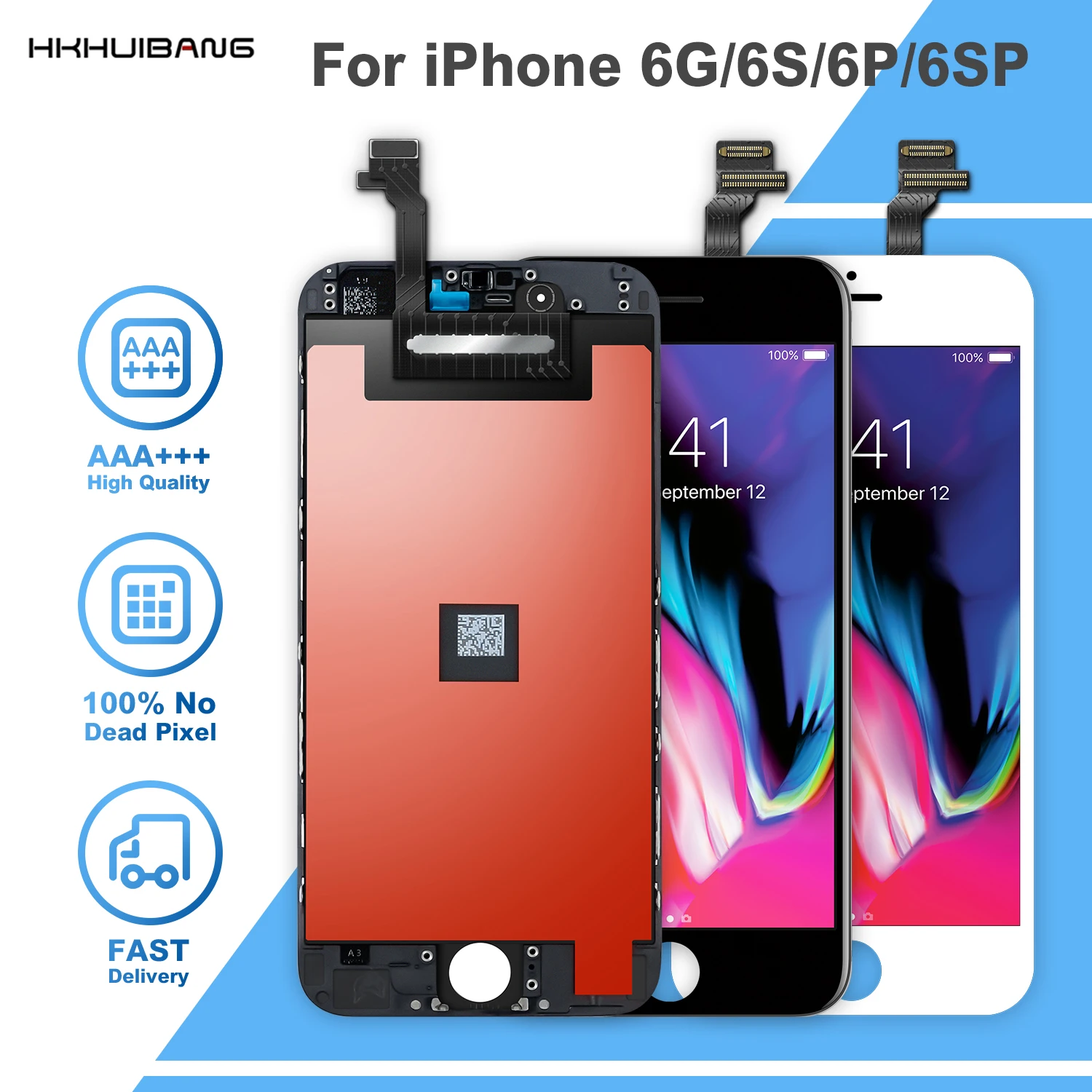 AAA + качество Pantalla для iPhone 6 6s Plus ЖК дисплей сенсорный экран дигитайзер Рамка