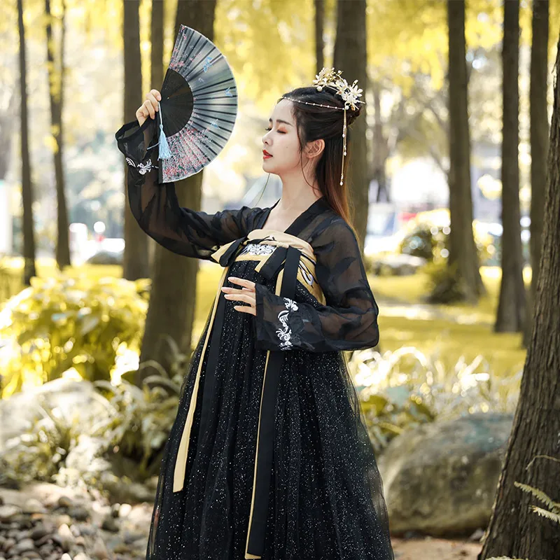 Женская одежда Hanfu китайские традиционные Летние повседневные Костюмы сказочные