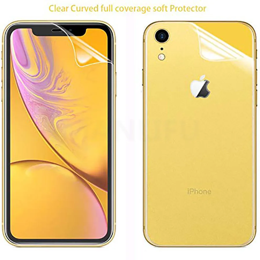 Мягкая силиконовая Гидрогелевая защитная пленка 9D для Apple iPhone 12 11 Pro XS Max XR X 8 7 6 Plus SE
