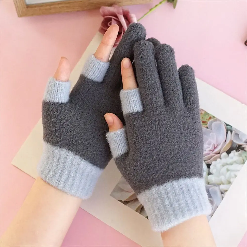 

Модные зимние плотные теплые перчатки с сенсорным экраном, бархатные варежки, мягкие эластичные перчатки для мужчин и женщин для письма, уч...