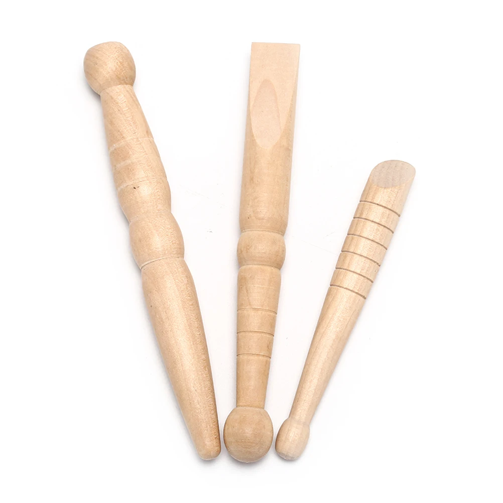 

3PCS Original Wooden Acupuncture Foot Reflexology Massager Foot Body Massage Stick Relieve Muscle Soreness Relaxing Tool