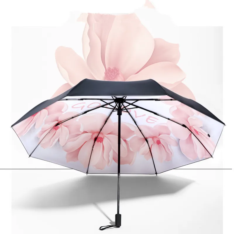 

Anti UV Mini Flower Umbrella Windproof Folding Sunny and Rainy Men and Women romantic Umbrellas For girl Gift