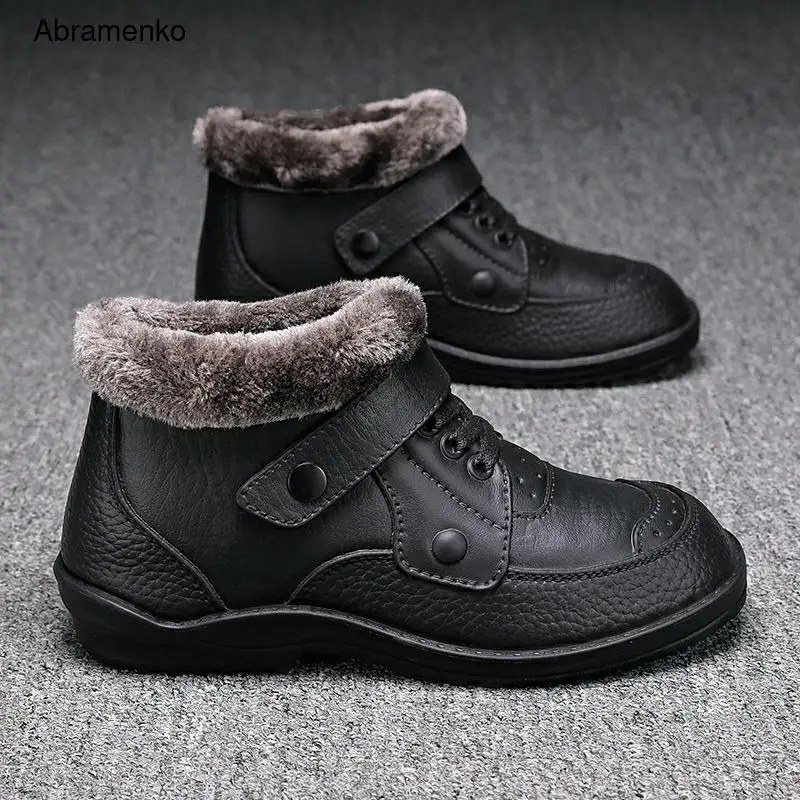 

Men Rain Boots Winter Keep Warm Waterproof Boots Rain Shoes Outdoor Plush Fishing Boots Winter Rubber Rainboots Hombre Botas