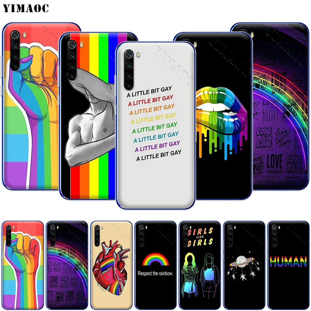 Чехол YIMAOC ЛГБТ для Xiaomi Redmi Note 8 8A 7 6 5 5A Pro 4X 4A Prime Plus|Бамперы| |