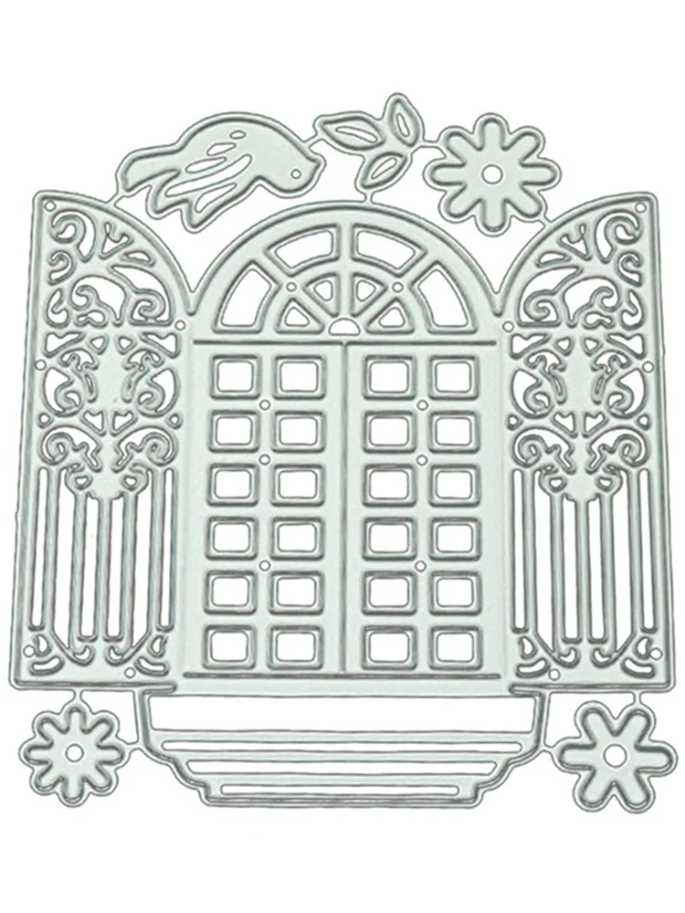 Металлические режущие штампы для окон фоновая форма скрапбукинга бумаги ножей