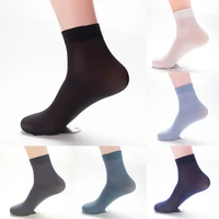 2610 pcs women men summer thin silk elastic nylon breathable bamboo short crew male cool socks 5 pairs high quality socks