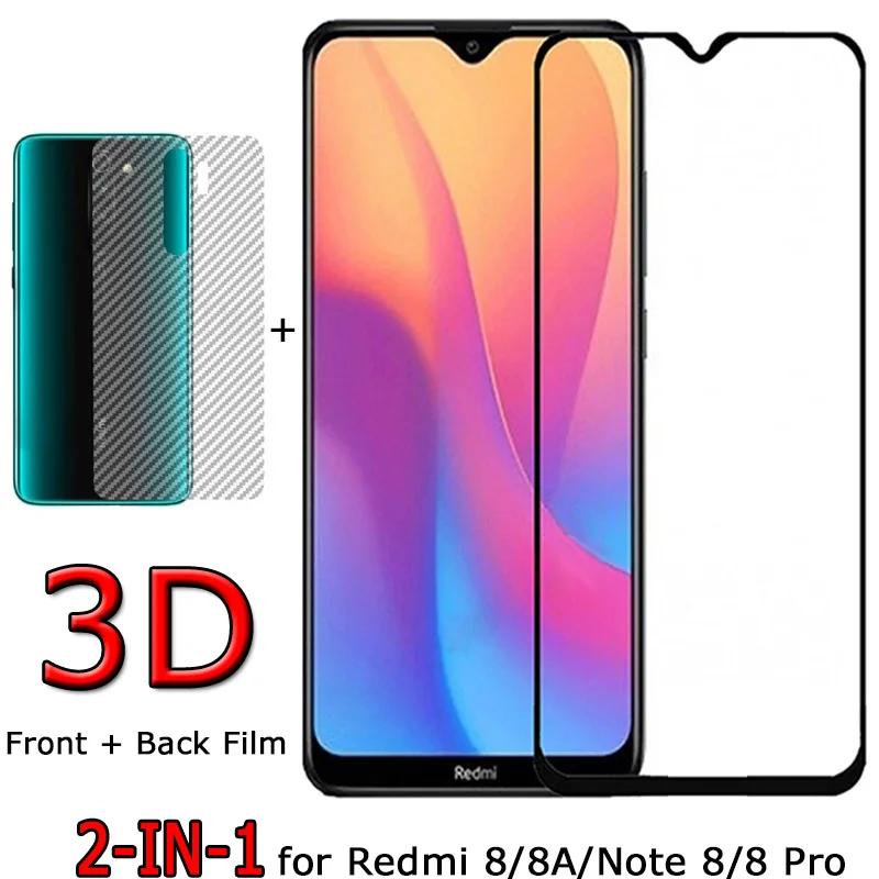 3D передняя+задняя защитная пленка Xiaomi Redmi 8 A Note Pro защитное стекло Redmi8 на редми 8а а