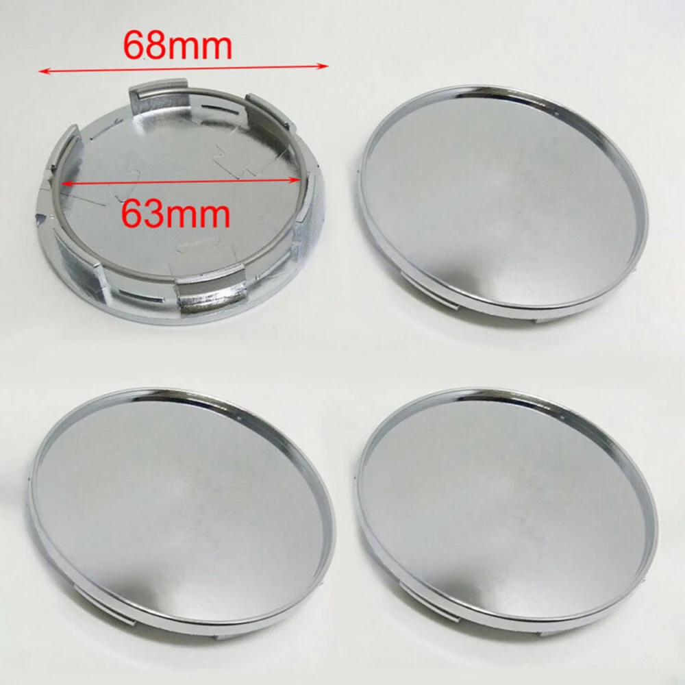 

4 X Wheel Center Hub Cap Universal Chrome Accessory Repair Accessories
