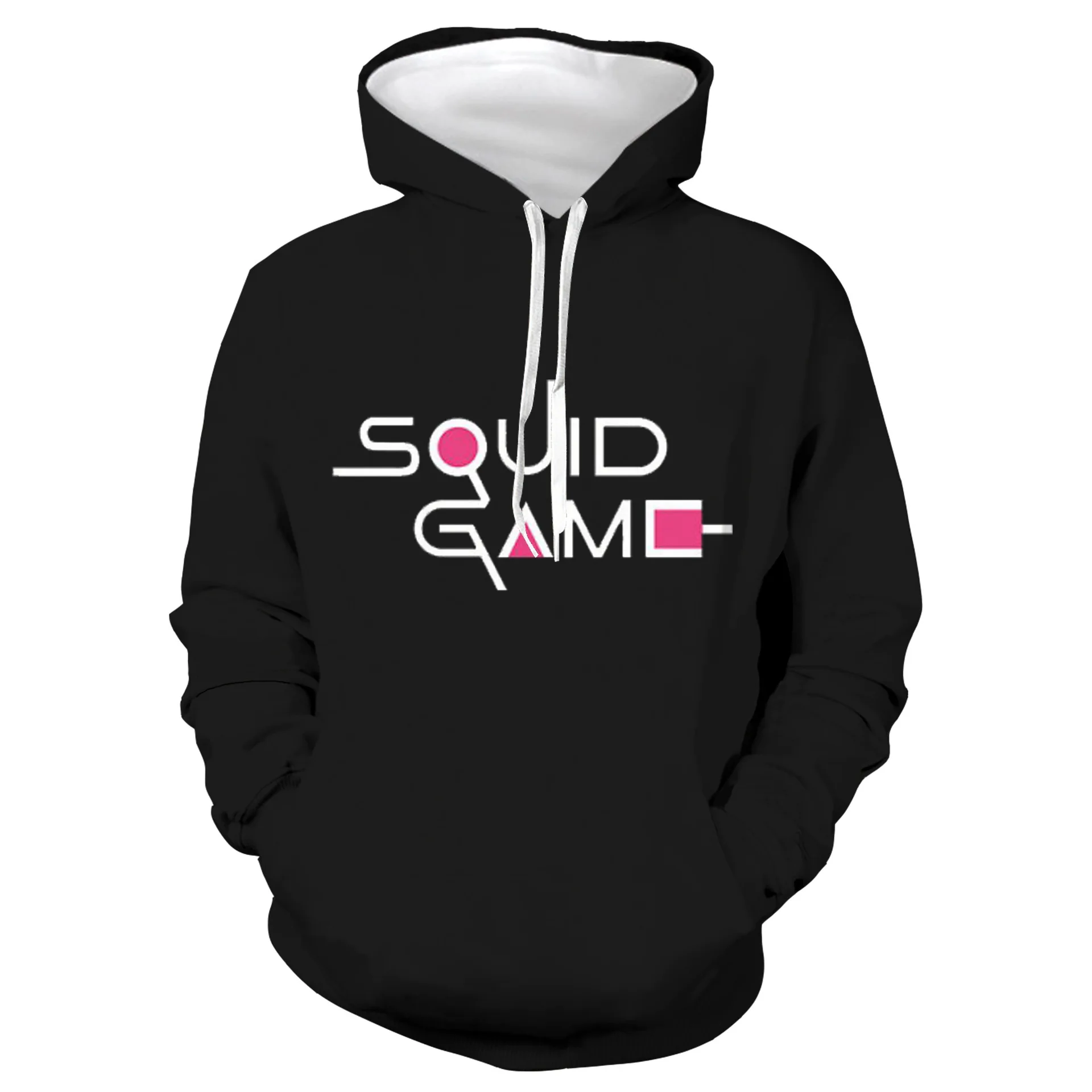

Squid Game 3D Hoodies For Men/Women Black Print Sweatshirt Streetwear Breathable Pullover New Korean Hot Tracksuit
