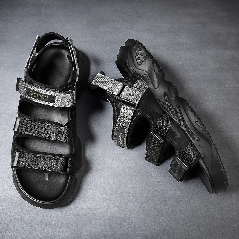 

Sandalias Deportivas Hombre Sandals Men Summer Sandale Ete Homme Sandali Da Uomo Beach Sport Outdoor Leather Sandalia Rasteira