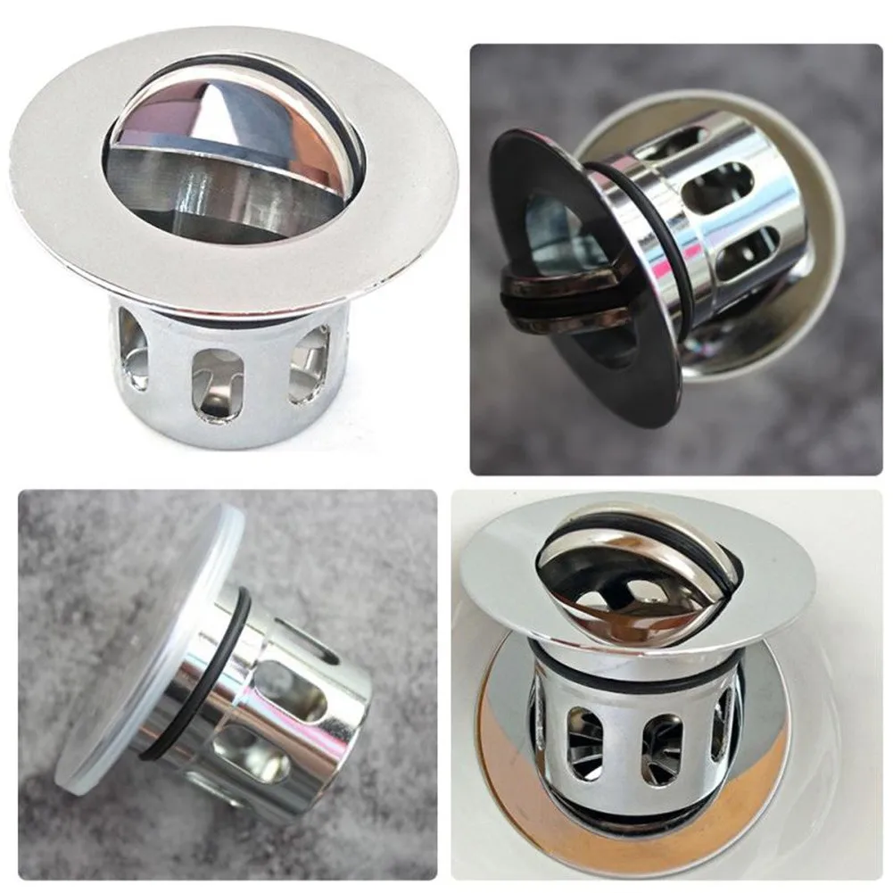 

Drain Filter Stainless Steel Copper Bounce Core Basket Shower Floor Drain Pop-Up Drain Filter Bathroom Accessories Hardware