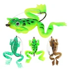 Плавающий силиконовый Воблер для рыбалки с одним крючком, 4 шт.