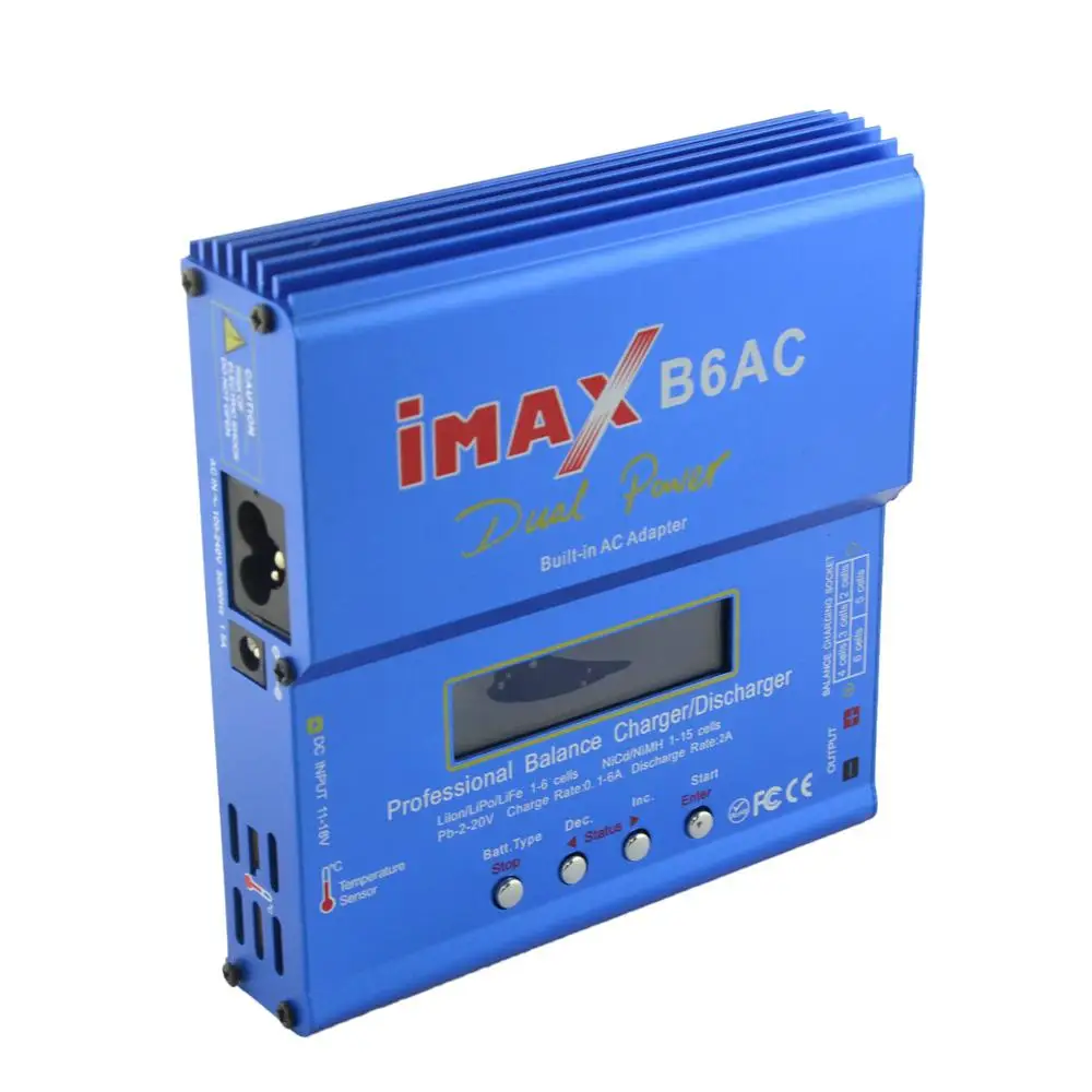 IMAX B6AC 80 Вт 6A AC/DC двойной мощность Lipo батарея баланс зарядное устройство Dis зарядное устройство для 1-6s Lipo литий-ионный срок службы 1-15s NiMh NiCad