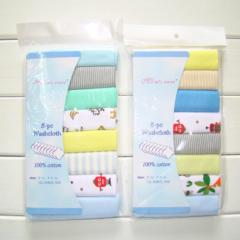 

8pcs/pack Cotton Newborn Baby Towels Saliva Towel Nursing Towel Baby Boys Girls Bebe Toalha Washcloth Handkerchief Cloth Wipes